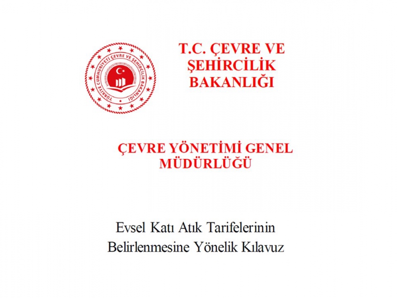 Mersin Büyükşehir Belediyesi 2022 Yılı Katı Atık Tarife Raporu